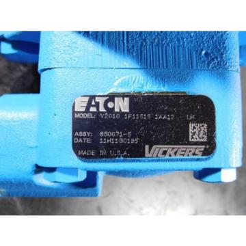 Eaton Vickers, 1F11S1S 1AA12 Double Vane Pump 23 gpm 2500 psi 850071-5 /6408eIJ3