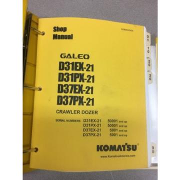 KOMATSU D31EX-21 D31PX-21 D37EX-21 D37PX-21 Crawler Dozer Shop Manual / Service
