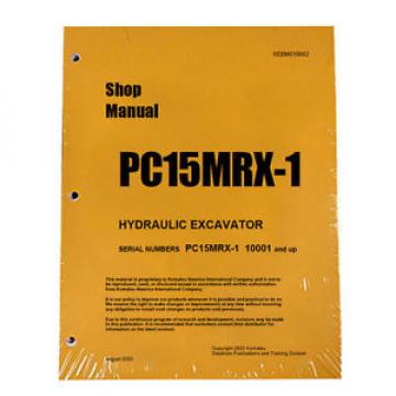 Komatsu Service PC15MRX-1 Shop Manual Book NEW