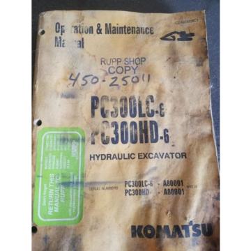 Komatsu operation and maintenance manual