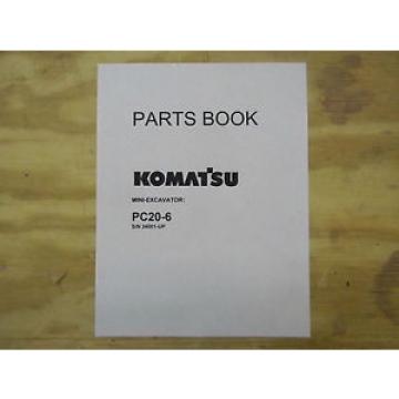 Komatsu PC20-6 mini excavator parts Manual