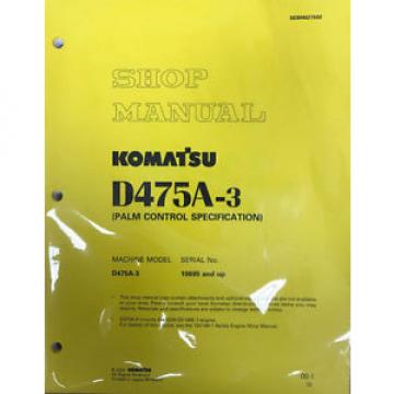 Komatsu D475A-3 Service Repair Workshop Printed Manual