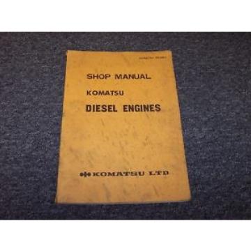 Komatsu 4D120-11 S4D120-11 4D155-3 Diesel Engine Shop Service Repair Manual Book
