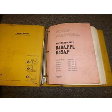 Komatsu D40A-1 D40P-1 D40PL-1 Bulldozer Dozer Shovel Shop Service Repair Manual