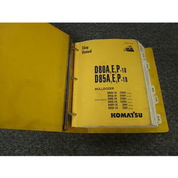 Komatsu D85E-18 D80P-18 D85P-18 Bulldozer Dozer Shop Service Repair Manual