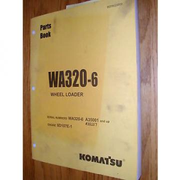 Komatsu WA320-6 PARTS MANUAL BOOK CATALOG WHEEL LOADER BEPB024800 GUIDE LIST