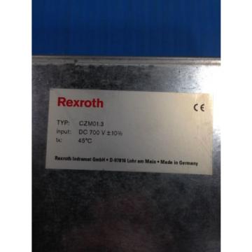USED REXROTH INDRAMAT CZM013-02-07 SERVO DRIVE U4