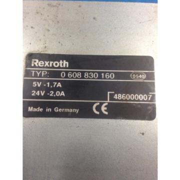 USED Japan Egypt REXROTH 0 608 830 160 TIGHTENING CONTROLLER (C27)