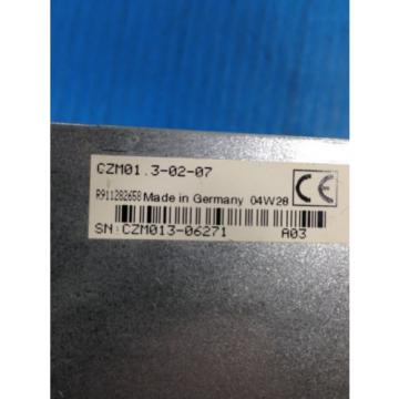 REXROTH INDRAMAT CZM013-02-07 SERVO DRIVE USED CHEAP U4