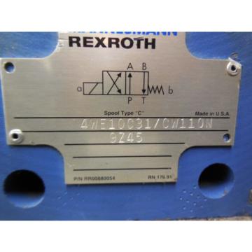 Origin REXROTH DIRECTIONAL VALVE # 4WE10C31/CW110N9Z45