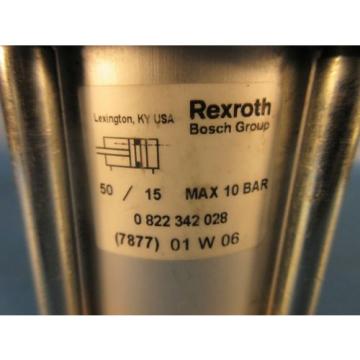 Rexroth USA Italy Bosch 0 822 342 028 Pneumatic Cylinder, 50/15 Max 10 Bar, Made in USA