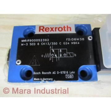 Rexroth Bosch R900052392 Valve M-3 SED 6 CK13/350 CG24 N9K4