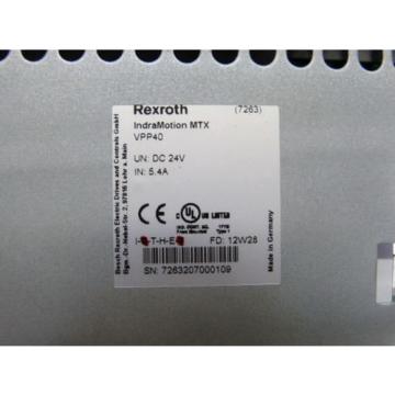 Rexroth Australia Korea VPP40 / VPP40.3BIM-1G0NN-D1D-HN-NN-FW Indracontrol VPP 40 15&#034; Display