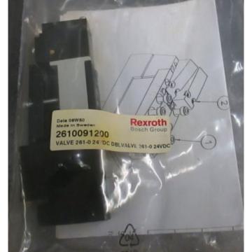 Origin  UNUSED REXROTH BOSCH Group 261-009-120-0 PNEUMATIC Double VALVE 24VDC