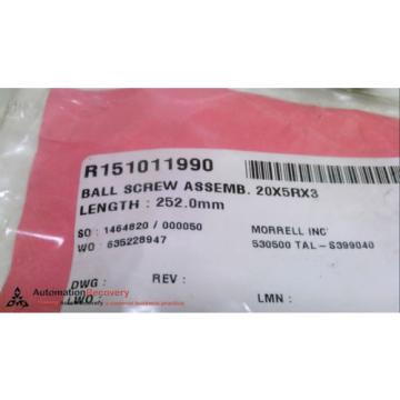 REXROTH Dutch china R151011990, BALL SCREW ASSEMBLY, LENGTH: 252 MM,, NEW* #226206