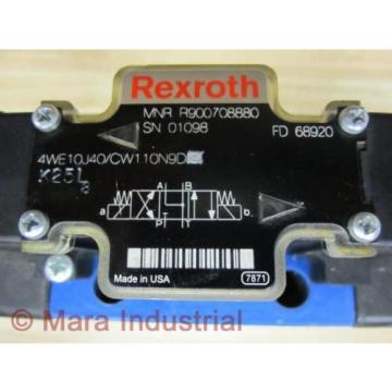 Rexroth Singapore Canada Bosch R900708880 Valve 4WE10J40/CW110N9D K25L - New No Box