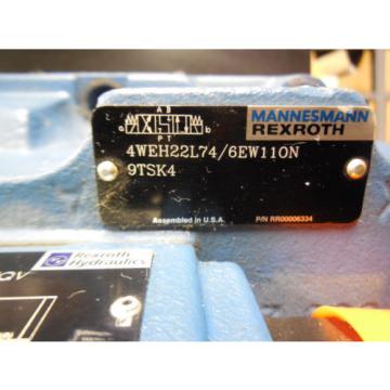 Origin REXROTH DIRECTIONAL VALVE # W4EH22L74/6EW110N9TSK4