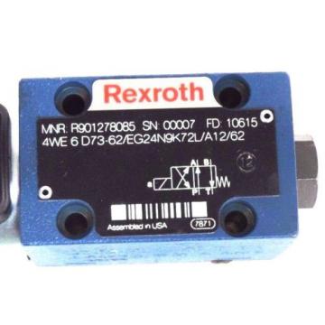 Origin REXROTH 4WE 6 D73-62/EG24N9K72L/A12/62 HYDRAULIC VALVE R901278085