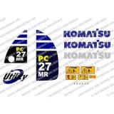 KOMATSU PC27MR DIGGER DECAL STICKER SET