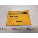 Komatsu WA250-1 Operation &amp; Maintenance MANUAL WHEEL LOADER PSEAMU4180102