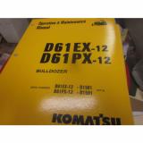 Komatsu D61EX-12 D61PX-12 Dozer Operation &amp; Maintenance Manual s/n B1501 &amp; Up