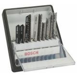 Bosch Robustline 2607010574 - Lame per gattuccio, codolo a T, 10 pezzi