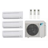 23,000 Btu 179 Seer Daikin Mini Split Heat Pump System - 7K-7K-9K