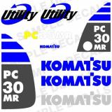 Komatsu Decals for Backhoes, Wheel Loaders, Dozers, Mini-excavators, and Dumps