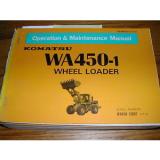 Komatsu WA450-1 OPERATION MAINTENANCE MANUAL WHEEL LOADER OPERATOR GUIDE BOOK