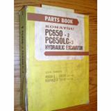 Komatsu PC650-3, LC-3 PARTS MANUAL BOOK CATALOG HYDRAULIC EXCAVATOR SHOVEL GUIDE